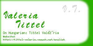 valeria tittel business card